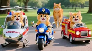 Mama Cat Trims Fur on the Farm and Makes Tiger Hat For Kittens At Home 🐾🎩🐯