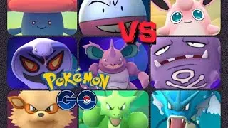 Pok&eacute;mon GO Gym Battles Level 8 Gym Arbok Arcanine Weezing Nidoking Scyther Dragonite & more