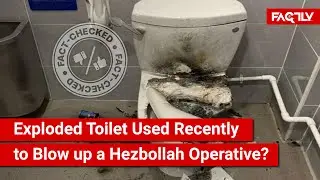 FACT CHECK: Viral Image Shows Exploded Toilet Used Recently to Blow up a Hezbollah Operative?