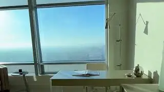 HOME IN THE SKY: Jetliner views from the 47th floor of the Ritz Carlton in Downtown LA