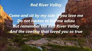 RED RIVER VALLEY Lyrics Words Text trending country cowboy folk music sing along song