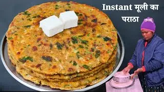 न फटने का डर, न भरने का झंझट मूली का सुपर टेस्टी नाश्ता।।Super Soft Mooli Paratha without Onion 