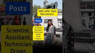 🚀ISRO URSC Recruitment 2024 #shorts #govtjobs
