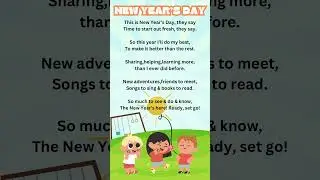 New Year&rsquo;s Day | New Year poem in English | Poem on New Year | English poems | #shorts #newyear