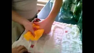 Sealing the cheese in a special package for further ripening
