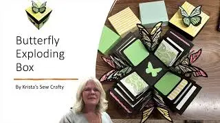 Butterfly exploding box / Paper crafting/ Use up your scraps #papercrafts #scrapbuster #cricut