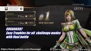 PS4 Dynasty Warriors 8: XL Complete Edition Easy Trophies All Challenge modes (savewizard required)