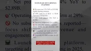 Netflix Q1 2025 Earnings Snapshot