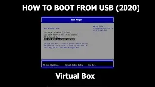HOW TO BOOT FROM USB New Method VirtualBox (2020)