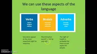 tentative language