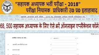 How to Fill 68,500 Assistant Teacher Online Application Form