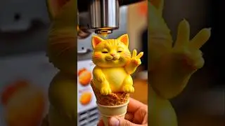 Magical Ice Cream Animals Transform in Waffle Cone! #aivideo #funny #cats