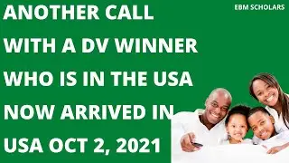 Another call with a DV Winner brand new in the USA, Arrived on Oct 2, 2021 #DVWINNER #GREENCARD