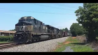 NS Train 173 With NS Leader 9311 At Kings Mountain NC On The NS Charlotte District Mainline.