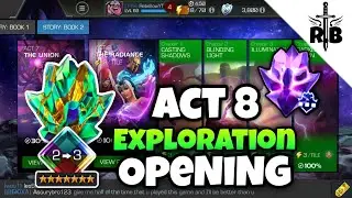 Act 8 Exploration Rewards Opening!!! CEO Luck!?! || Mcoc Crystal Opening