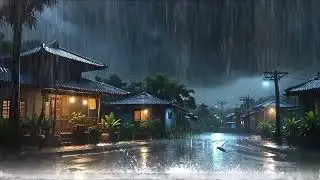 🌧️ Rainy Night Cozy Rain and Thunder for Stress Relief | Insomnia Relief Sleep Sounds USA