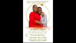 C&eacute;l&eacute;bration de Mariage de Hyppolite Peterson & Azemar Phara