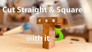 ⭐ Excellent Tip for Cutting Straight and Square with a Handsaw
