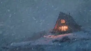 Howling Winter Wind & Blowing Snowstorm Sounds for Deep Sleep, Focus, Study & Relaxation