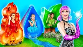 Extremes Versteckspiel Kisten Challenge / Vier Elemente im echten Leben