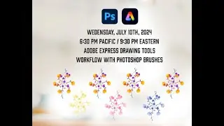 Adobe Express Drwaing tools and workflow with Photoshop