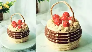 🍄 Cute Mushroom Basket Cake - Creative Yummy Dessert Decoration Tutorial | Sweet Planet