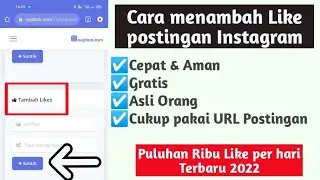 Cara menambah like instagram gratis sepuasnya permanen Terbaru 2022 || Anak Aba
