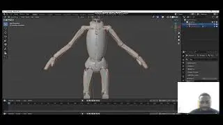 timelapse of manual rigging and weight painting a character (fk rig only) from scratch.