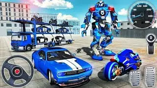 us police robot car transport game play #viral #viral