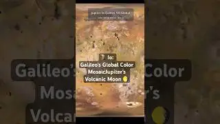 🌋 Exploring Io: Galileo&rsquo;s Global Color Mosaic of Jupiter&rsquo;s Volcanic Moon #space  #universe #nasa