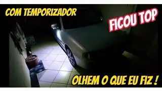 luz de cortesia no retrovisor do gol bola com temporizador! já viram?