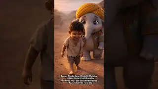 Buggu The Helping Hand ❣️🐘  #aivideo #motivation #help #kindness #elephant #cartoon #realisticai