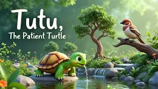 FABEL BAHASA INGGRIS | TUTU THE PATIENT TURTLE - Sub Indo #english #dongeng #storytime 