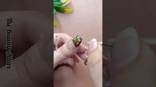 💅💚Easy nail art with tape #nailart2025 #shorts #shortvideo