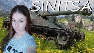 ДЕВУШКА УЧИТСЯ ИГРАТЬ))))))ВЫЕЗЖАЮ НА   КРУПНОМ КАЛИБРЕ!)) Sinitsa Patch 🐦 WOT 💥  Stream