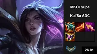 MKOI Supa (Kai'Sa) vs (Ezreal) - EUW Challenger - New season Patch 26.01