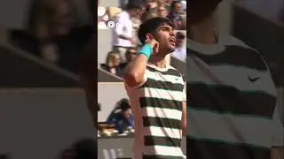 Alcaraz WINS Point! Crowd Goes WILD ft Spike Lee!  #tennis #clutch #shorts
