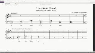 Harmonia Tonal - Modulação no modo menor