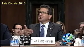 Pierluisi Da Cara por Puerto Rico en Senado Federal (DIC 1, 2015)