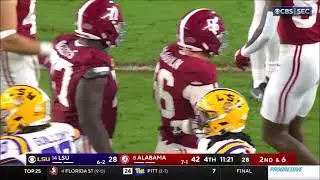 Alabama Offensive Line vs LSU Defense 2023