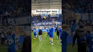 Derbysieger: FC Carl Zeiss Jena vs. FC Rot-Wei&szlig; Erfurt #derby #fccrwe #th&uuml;ringenderby #pyro #ultras