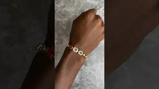 Multi Gemstone bracelet goes hard in Gold 🔥 #cernucci #bracelet