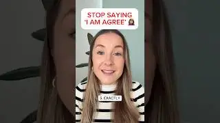 Stop saying &lsquo;I am agree&rsquo;! 😅 Learn the correct way to say it in English 🇬🇧 #LearnEnglish #grammar