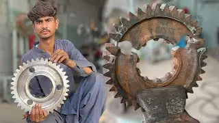 Bullet-Stud Welding Secrets to Reinforce a Shattered Bulldozer Drive Gear | Unbelievable Repair