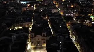 Murcia centro de noche (Dron)