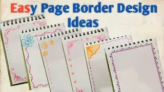 Easy Page Border Design Ideas 💡✍️|| Easy Page Design 