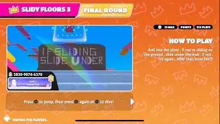 I played “Slidy Floors 3” Creative Map - Fall Guys 