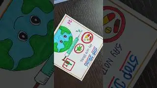 international day Against Drugs Abuse poster drawing/lahari virudha poster#art #drawing