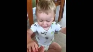Baby with deep voice