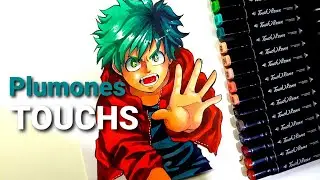 TUTORIAL PLUMONES TOUCHS I DIBUJO DEKU I PAULA GOVEA